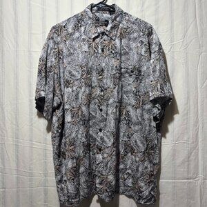 Vintage Expressions Men’s Shirt By Kmart Hawaiian Style Button Down Size L